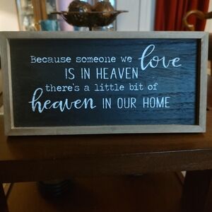 Inspirational Black and White Wooden Sign